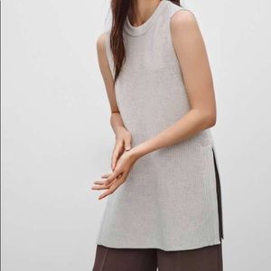 Wilfred Sleeveless Grey Sweater Dress